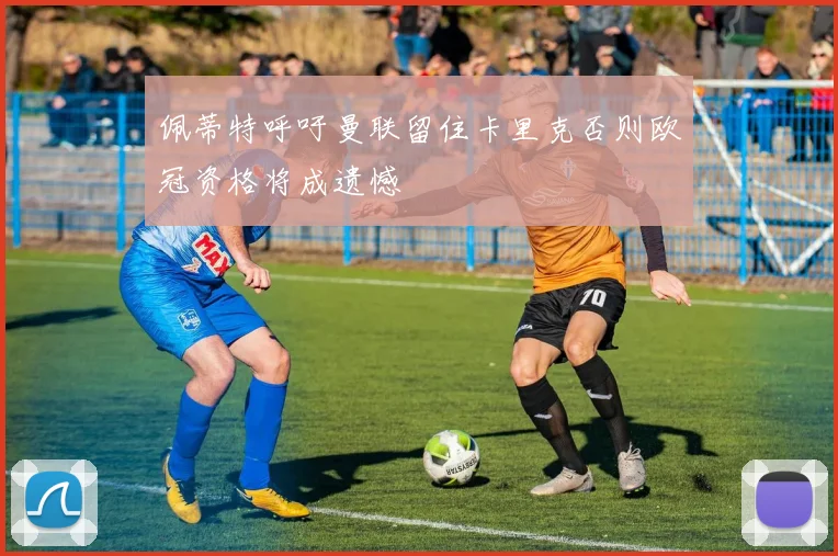 佩蒂特呼吁曼联留住卡里克否则欧冠资格将成遗憾